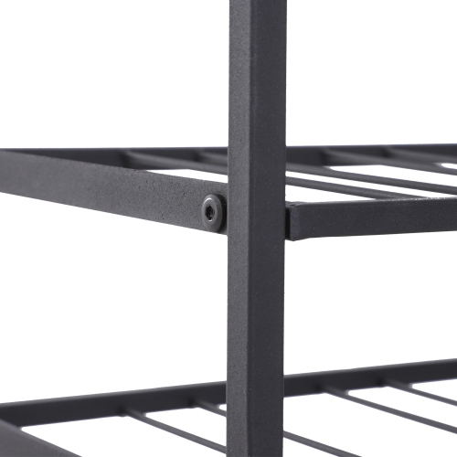 HOMCOM 9-Tier Metal Wine Bottle Rack 54 Bottles Freestanding Wine Storage Holder Home Bar Display Stand Cellar Bottle Organizer Black