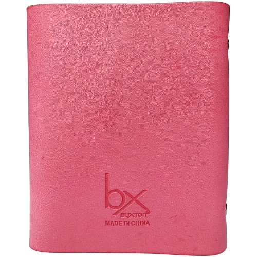 Buxton Pocket Business Card File - 24 Card Slots – Pink
