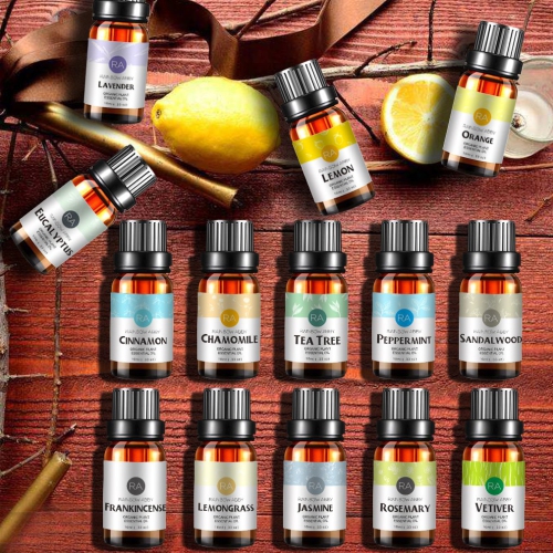 Top 14 100% Pure Therapeutic Grade Essential Oil Set, 10ml - Pack of 14