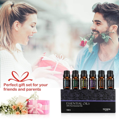 6 Packs 10ml Essential Oils, Therapeutic Grade Aromatherapy Oils