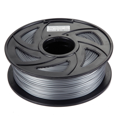 CloneBox 03436 PLA 3D Printer Filament 1.75mm Accuracy +/- 0.01mm 1kg Silver