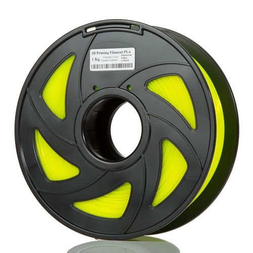 CloneBox 03446 PLA 3D Printer Filament 1.75mm Accuracy +/- 0.01mm 1kg Fluo Yellow