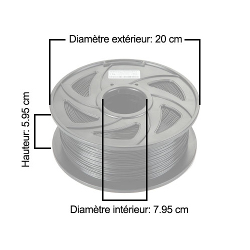 CloneBox 03446 PLA 3D Printer Filament 1.75mm Accuracy +/- 0.01mm 1kg Fluo Yellow