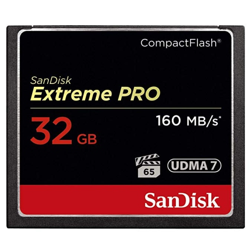 Carte mémoire de 160 Mo/s et 32 Go CompactFlash Extreme de SanDisk