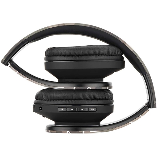 Bluetooth Over-Ear Headphones, Wireless Stereo Foldable Headphones Wireless and Wired Headsets with Built-in Mic, Micro SD/TF, FM for