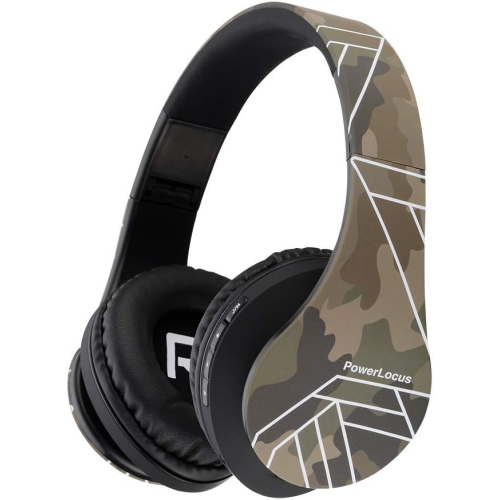 Bluetooth Over-Ear Headphones, Wireless Stereo Foldable Headphones Wireless and Wired Headsets with Built-in Mic, Micro SD/TF, FM for