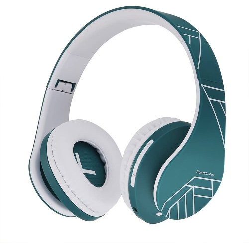 Wireless Folding Over-Ear Headphones, Bluetooth and Wired Headset with Microphone, Micro SD Card Reader/TF, FM for iPhone/Samsung/Mac/Windows