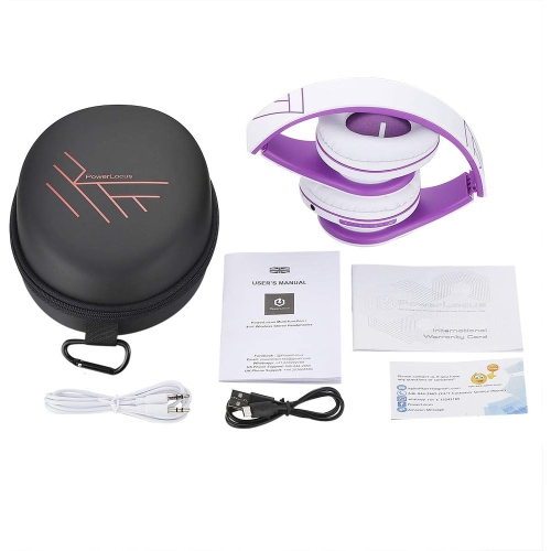 Bluetooth Over-Ear Headphones, Wireless Stereo Foldable Headphones Wireless and Wired Headsets with Built-in Mic, Micro SD/TF, FM for