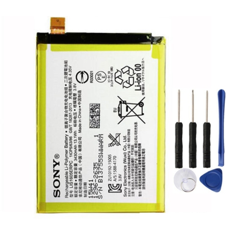 Batterie de rechange et outils de réparation compatibles avec Sony Xperia Z5 Premium, E6853 LIS1605ERPC
