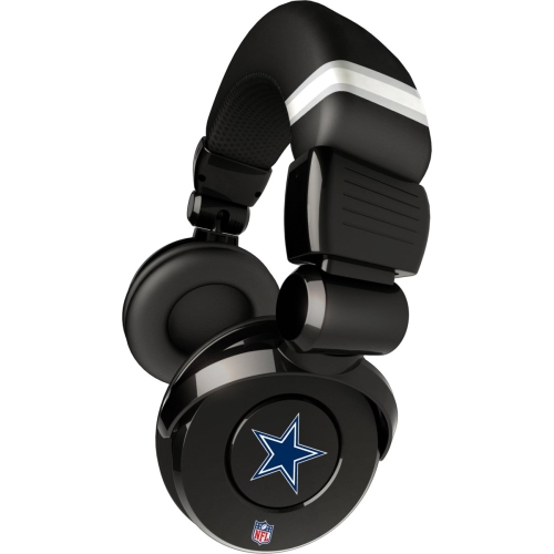 iHip NFH26DAC NFL Dallas Cowboys Black DJ Headphone w/In-Line Mic/Volume