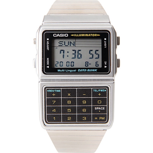 Casio Men's Stainless Steel Databank Calculator Watch DBC-611-1D