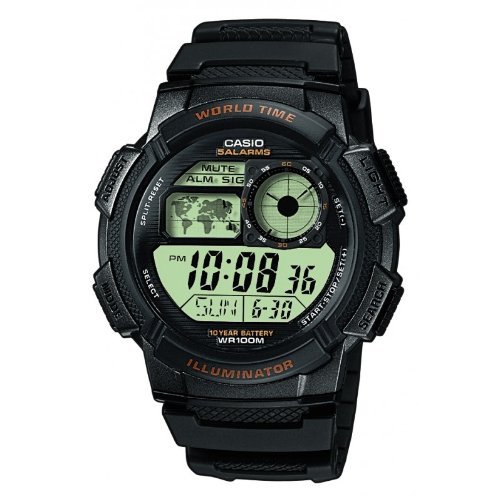 Casio Youth Digital World Time AE 1000W 1AV Men s Watch