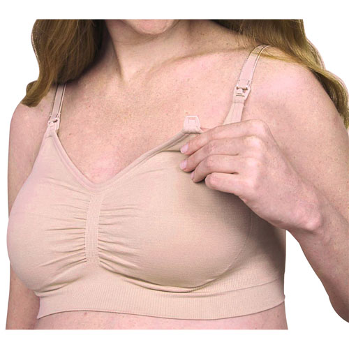 Modern Eternity Jade Seamless Nursing Bra - Small - Nude