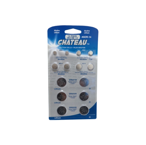 14-Pack Button Batteries Combo