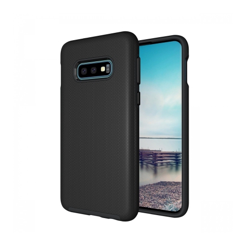 Axessorize PROTech Dual-layered case is an anti-shock case with raised lips and military-grade durability for Samsung Galaxy S10e | Black
