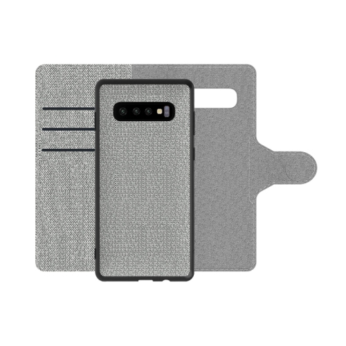 Axessorize 2-in-1 Slim LUXFolio Magnetic Case for Samsung Galaxy S10 Plus | Glacier Grey