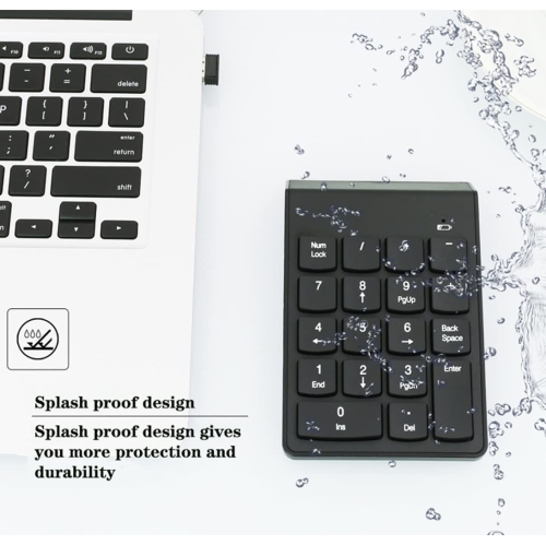 navor 18 Keys Numeric Keypad, Slim Keyboard for Laptop/PC/Notebook/Desktop with 2.4G USB Receiver