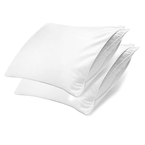 Canadian Linen Zippered Pillow Protector – Bed Bug Proof Encasement, Standard, 21"X26" Inches, Breathable Hypoallergenic Cotton Hotel Spa Pillow Cove