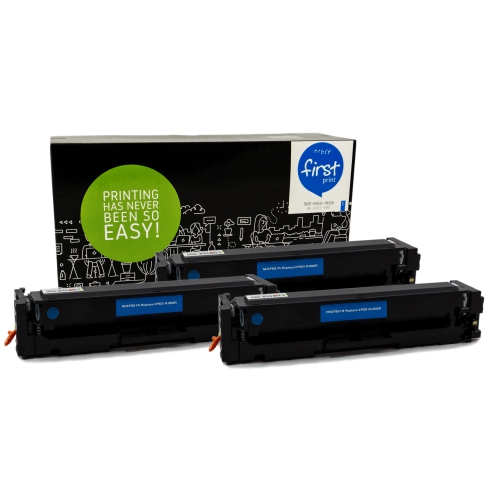 HP CF501A - HP202A Cyan - 3 Pack - Compatible - 100% GUARANTEE - # 1 Canadian supplier - FREE shipping over $60