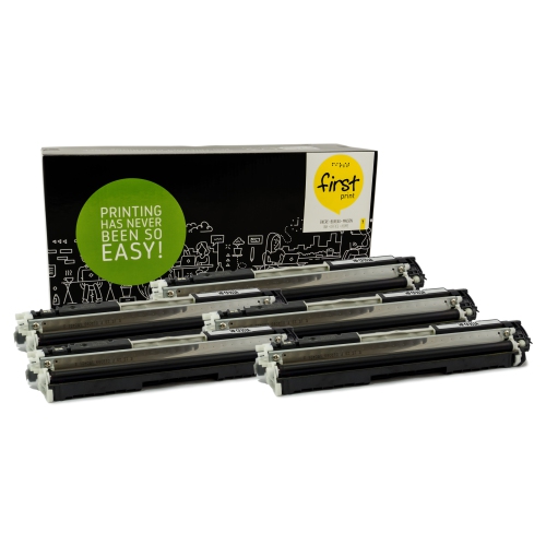 HP CF352A - HP130A - Yellow - 5 Pack - Compatible - 100% GUARANTEE - # 1 Canadian supplier - FREE shipping over $60