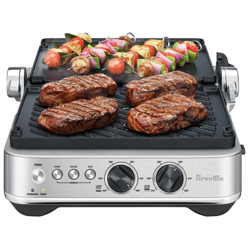 Breville Toaster Panini Press & Indoor Grill - Brushed Stainless Steel