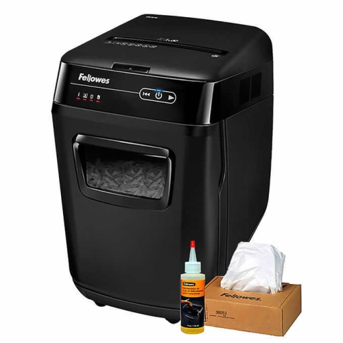 Image 1 of 4.. Fellowes AutoMax 200C 200-sheet Crosscut Auto Feed Shredder