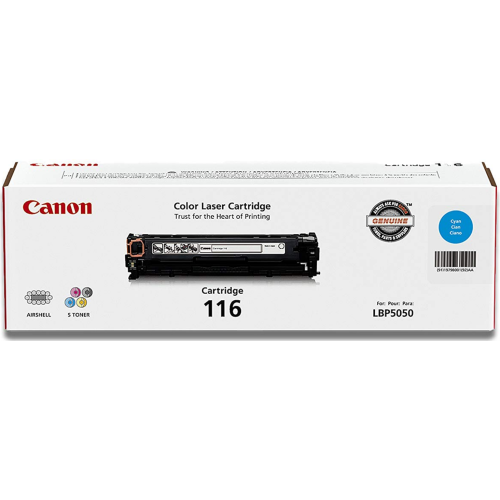Canon Cartridge 116 Cyan 1979B001AA Genuine Toner ; For Canon Color imageCLASS MF8080Cw, to MF8080CW