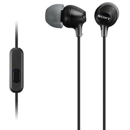 Sony MDREX15AP/B In-Ear Headphones With Microphone Black