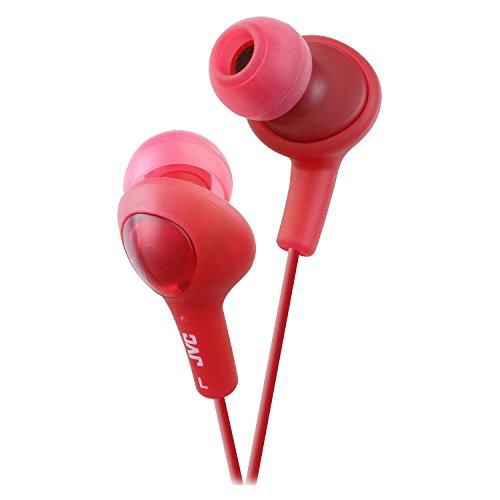 Jvc HAFX5R Gummy Plus Inner Ear Headphones, Red