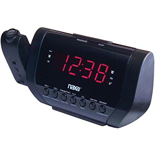 NAXA Electronics NRC-173 Projection Dual Alarm Clock