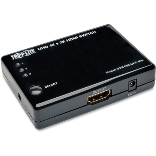 TRIPPLITE 3-Port HDMI Mini Switch for Video And Audio, 4K X 2K Uhd @ 24/30 Hz (HDMI F/3Xf)