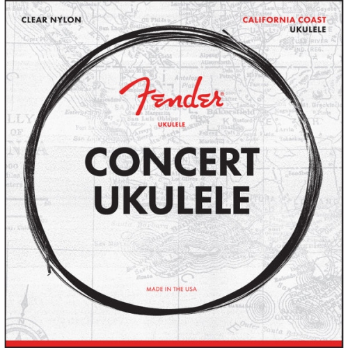Fender California Coast Concert Ukulele Strings - Set of Four