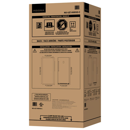 Congélateur vertical convertible pour le garage de 13,8 pi³ d'Insignia - Blanc - Exclusivité de Best Buy