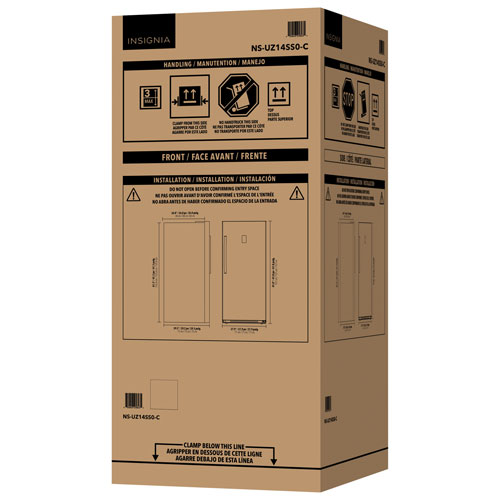 Insignia 13.8 Cu.Ft. Garage Ready Upright Convertible Freezer(NS-UZ14SS0) - Stainless - Only at Best Buy