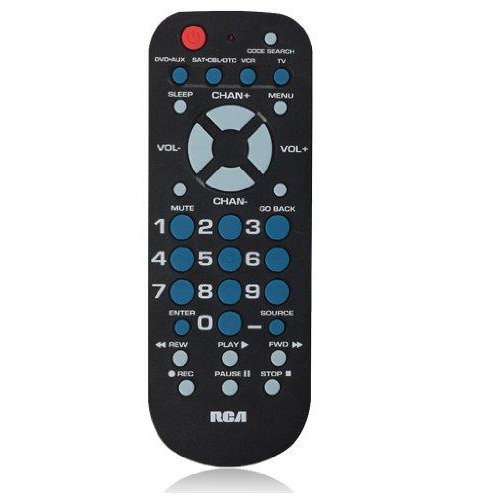 Rca RCR504BR High Quality Durable Remote Control with 4 Functions