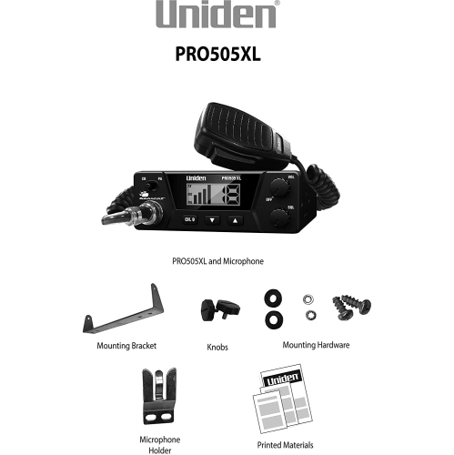 Uniden PRO505XL 40-Channel CB Radio