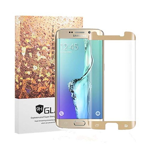 Komkommer aanvulling of Case Friendly 3D Curved Full Cover Tempered Glass Screen Protector for  Samsung S6 Edge, Gold | Best Buy Canada