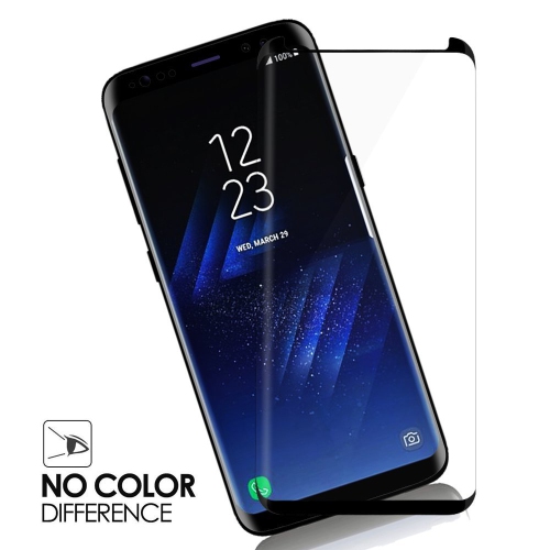 【CSmart】 Case Friendly 3D Curved Full Coverage Tempered Glass Screen Protector for Samsung S9, Black