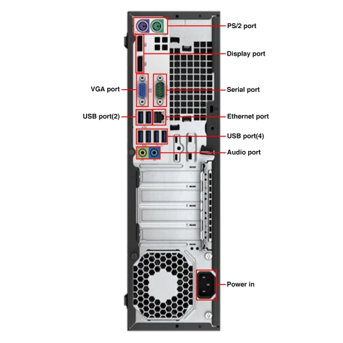 Refurbished - HP Elite Desk 800 G2 SFF Business Desktop Computer Intel Core i5 6500@3.2GHz 8GB DDR4 RAM 128GB SSD Windows10 Home WIFI HDMI