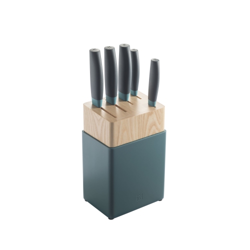 ZWILLING Now S 6 Piece Knife Block Set, Blueberry