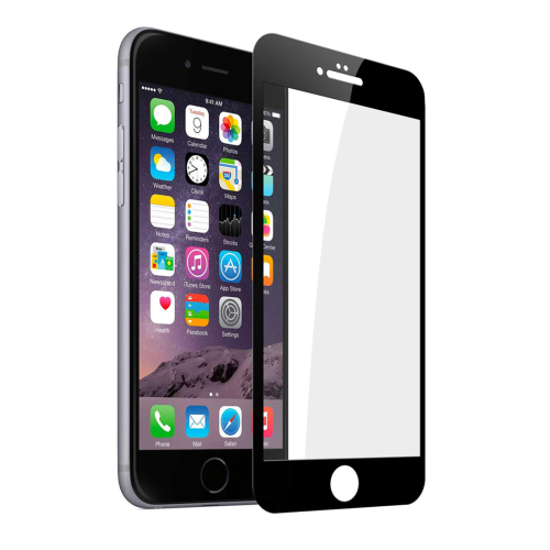 【CSmart】 compatible avec les étui Protecteur d'écran en verre trempé incurvé couverture complète pour iPhone 7 / iPhone 8, Noir