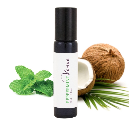 Floraverve Top 3 Essential Oils Roll-On Verve Set, 3 x 10mL, Peppermint, Lavender & Frankincense