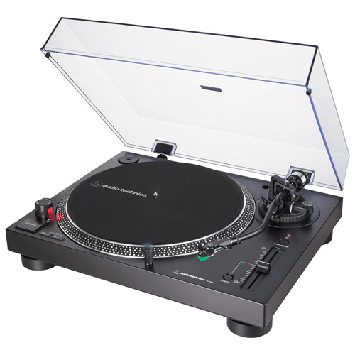 Tourne-disque USB à entraînement direct AT-LP120XUSB-BK d'Audio Technica