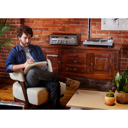 Tourne-disque USB à entraînement direct AT-LP120XUSB-BK d'Audio Technica