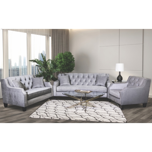 Canadian Sofa Distributions 'Theo' Grey Fabric Chair