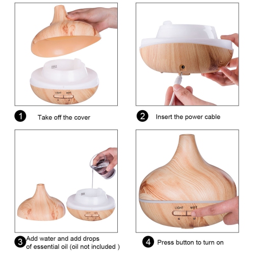 Gymax Home Office 235 ML Cool Mist Humidifier Ultrasonic Aroma Essential Oil Diffuser