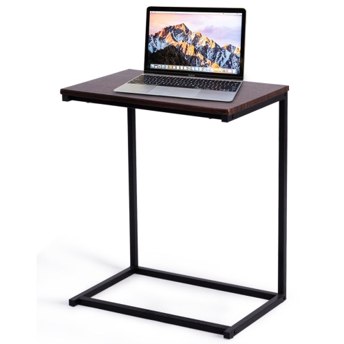 Gymax 2PCS 26'' Laptop Holder Sofa Side End Table C Table Home Office Furniture