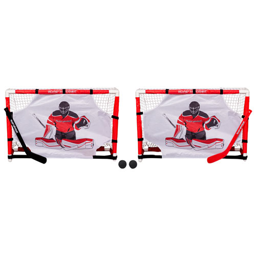 Ensemble de buts de hockey miniature à tablette supérieure de Road Warrior