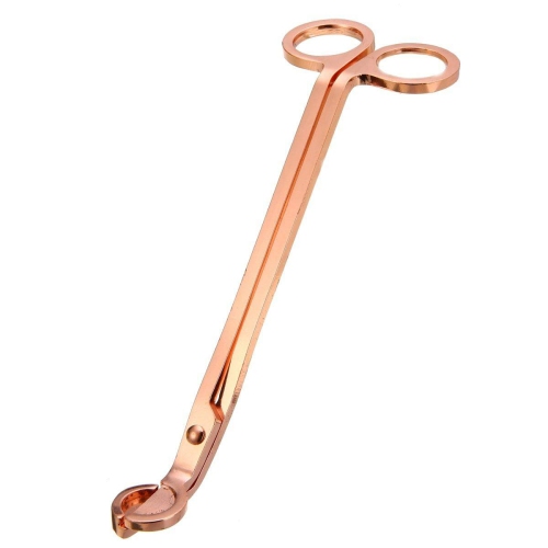 Polished Stainless Steel Candle Wick Trimmer in Rose Gold - Rust Proof Wick Clipper or Cutter Scissors | Candle Wick Accessory Elegant Gifts for Cand