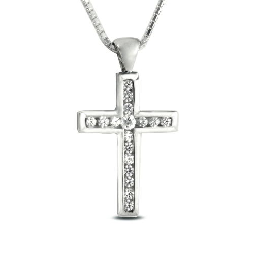 Designer Jesus Cross Pendant by SANDRO VERARDI in 925 Silver /N047 